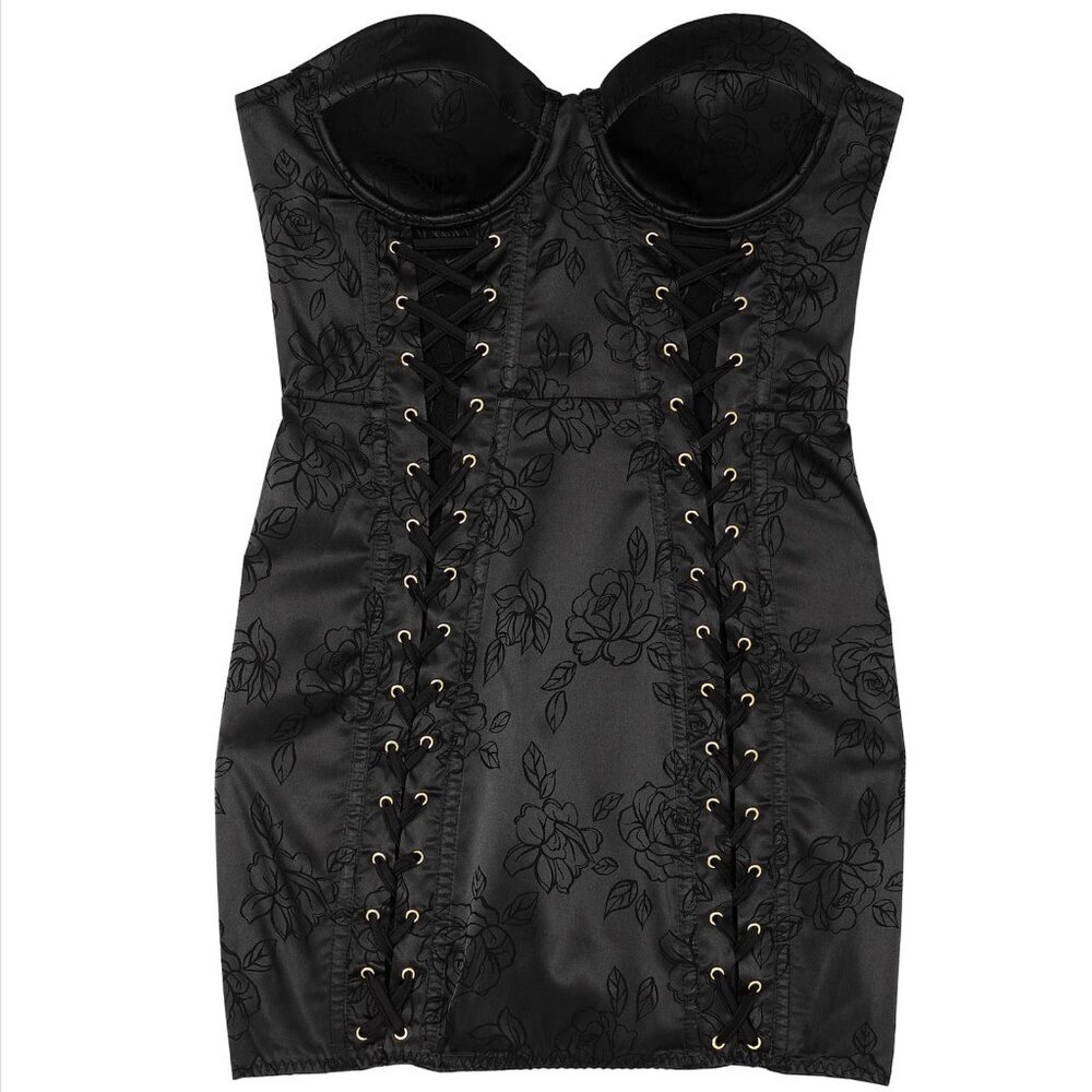Victoria's Secret Black Strapless Dress
